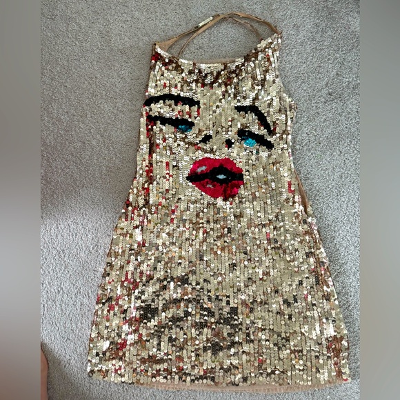 Betsey Johnson Dresses & Skirts - RARE!!! Betsey Johnson Marilyn Monroe sequin dress!!!!!!